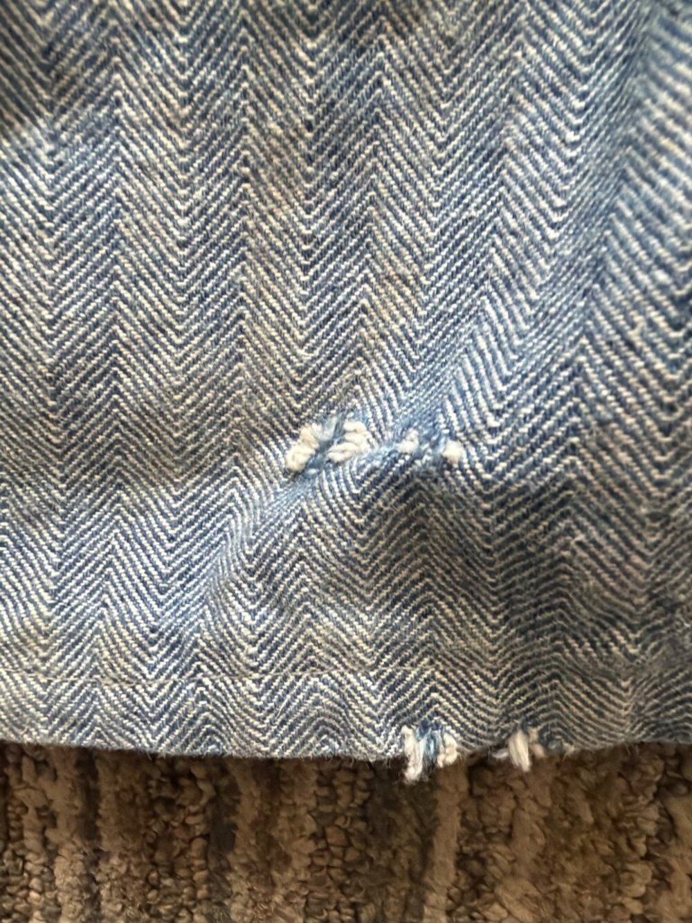 VTG Big Mac Penneys HBT Work Coveralls Herringbone Twill Scovill Zip Sanforized - Picture 8 of 13